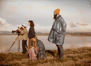 Filming "Mountain Dance," 1975.